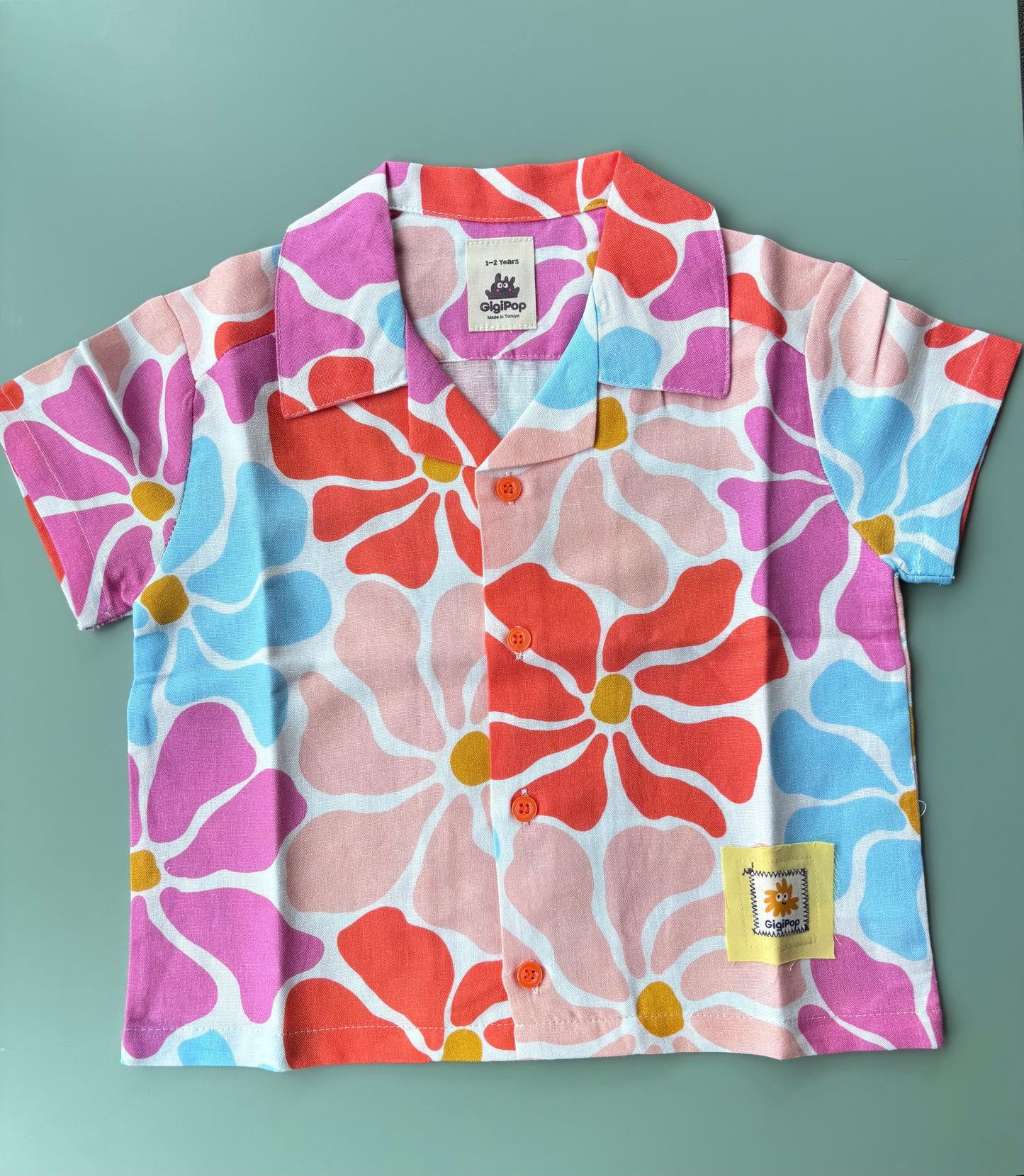 Sun Pop Shirt – %100 Cotton Limited Edition Summer Shirt