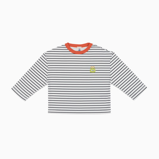 GRENO Çizgili Uzun Kollu Tişört