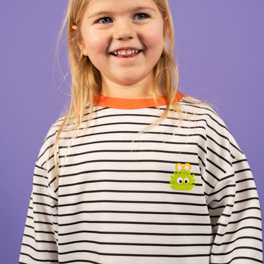 GRENO Çizgili Uzun Kollu Tişört