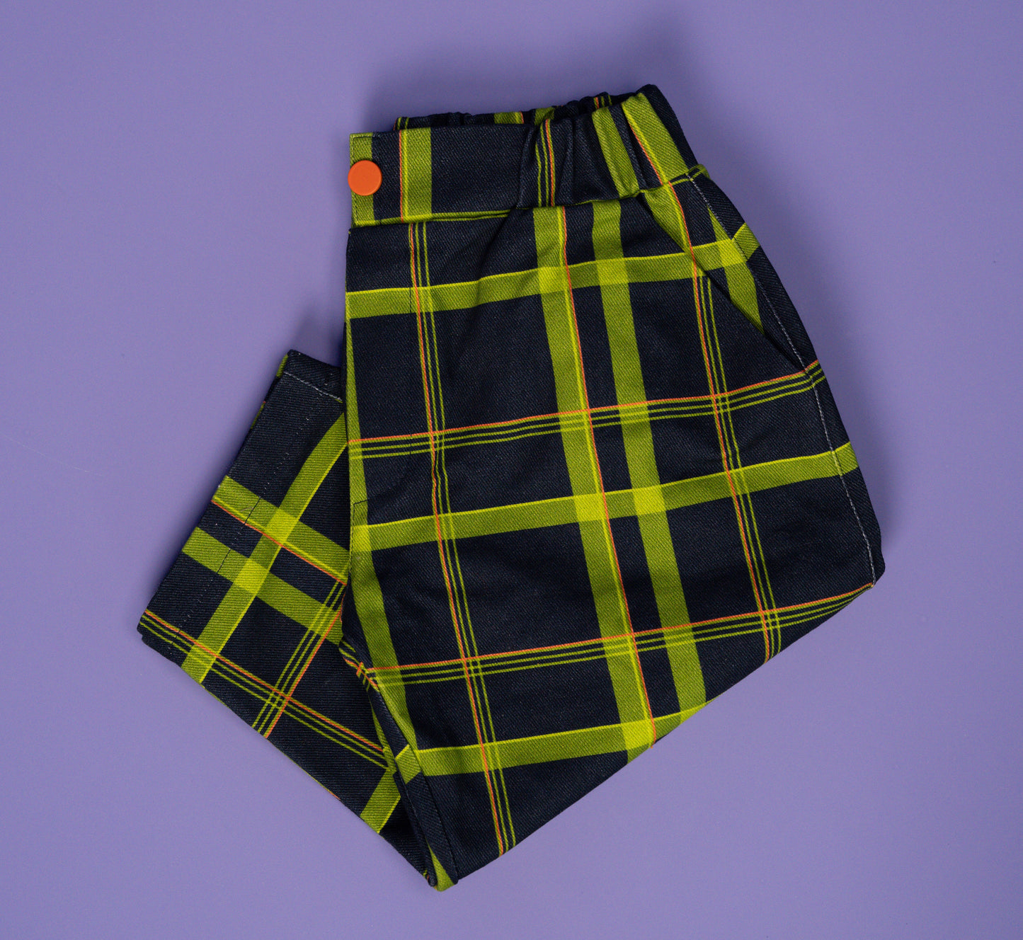 EDDIE Ekoseli Bol Kesim Unisex Pantolon